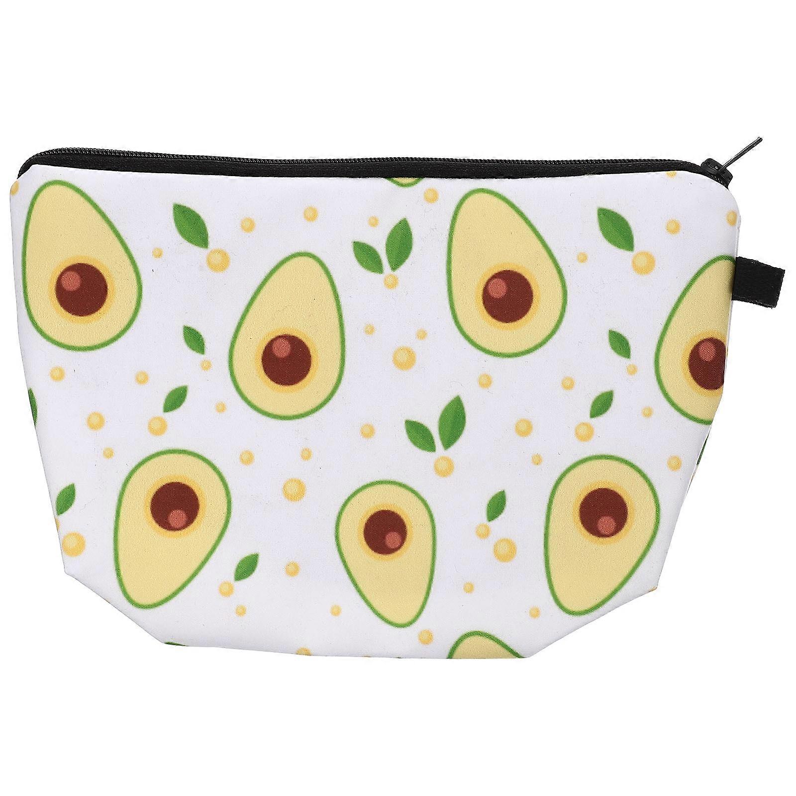 Toiletry Storage Bag Multi-Compartment Home Use Girls Polyester Sturdy Zipper Closure 21.5x15cm 1Pack