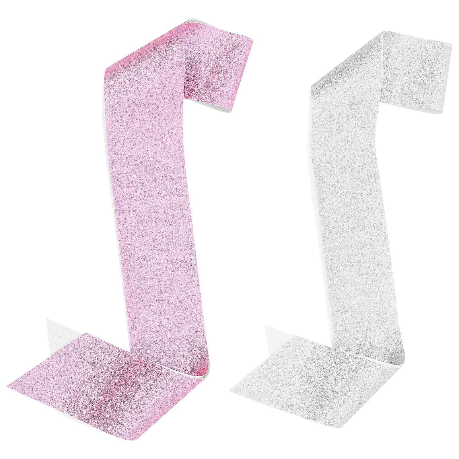 Plain Sashes For Women Men Wedding Party Decoration Assorted Color 160.00X9.50X0.10CM 2Pcs