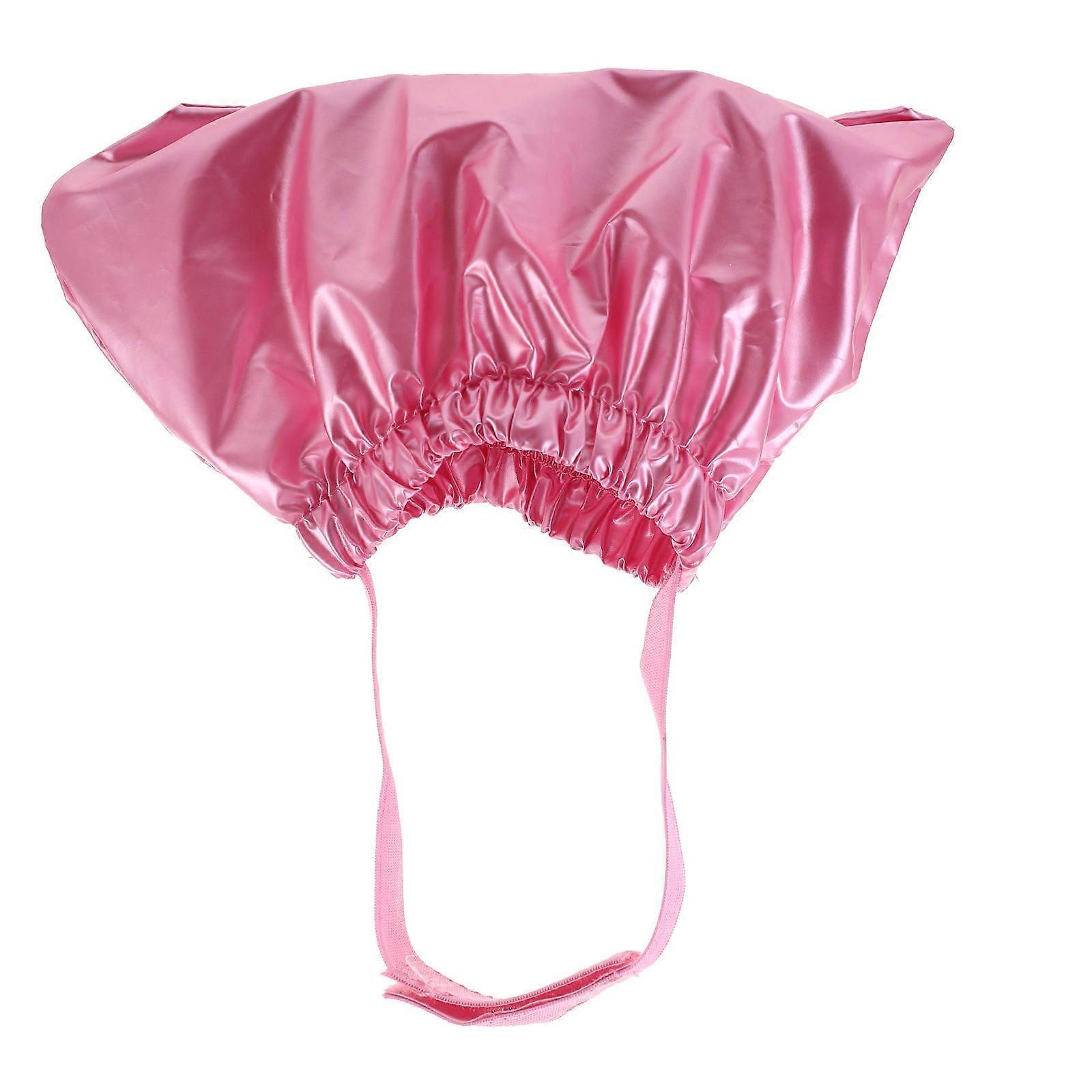 Shower Cap For Dogs Large Puppy Bath Accessories Pink Polyester Reusable 1Pack