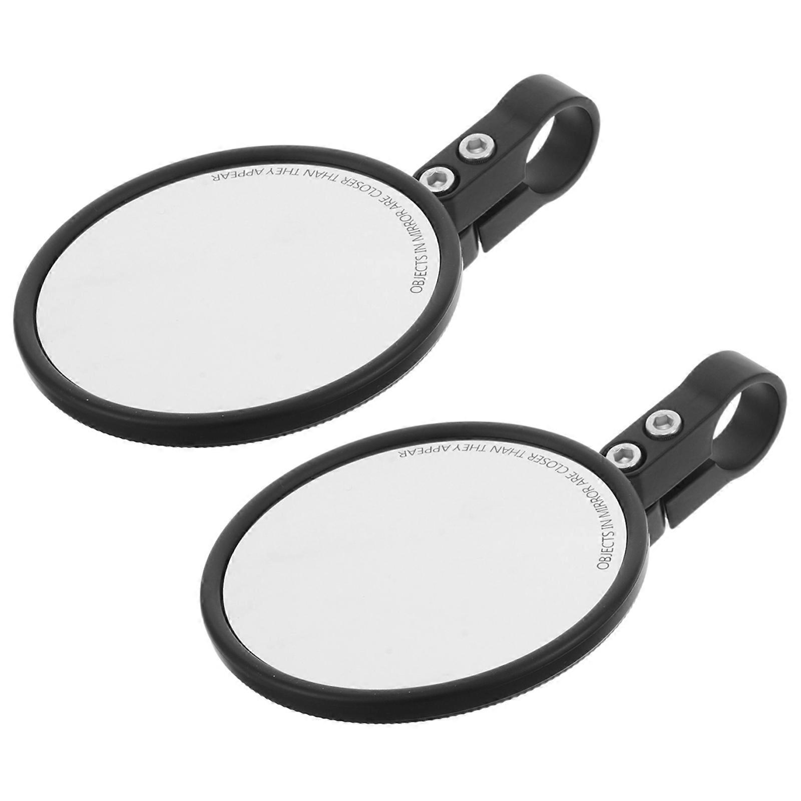 Adjustable Rear View Mirrors for Bikes Motorcycles   Durable Shock Resistant Side Mirrors with Wide View Fit for Handlebars