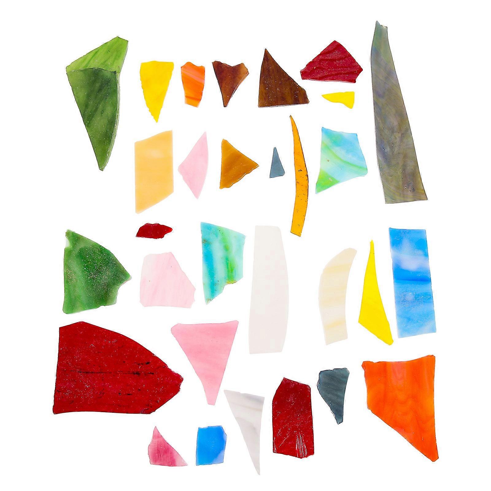 Farbiges Glasmaterial Zufällige Form Mosaikdiy Set Bastelprojekte DIY Materialien 1Set