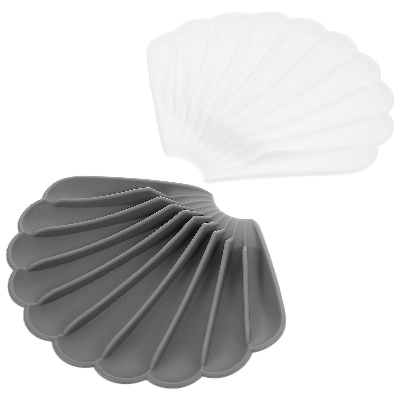 Bathroom Soap Stand Water Resistant Simple Style Modern Design 2Pack Grey