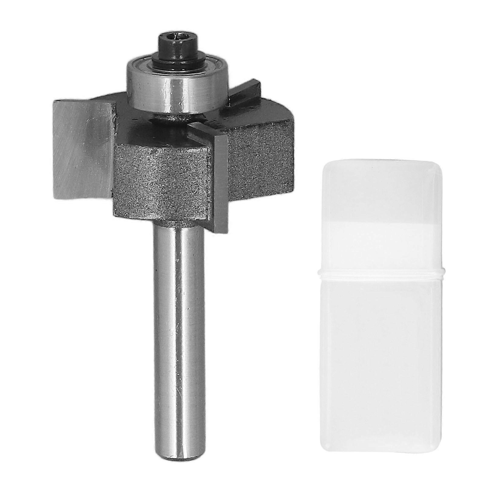 Fraise à rainurer en T, tige de 6,35 mm, 3 dents, roulement à billes, pour rainurer le bois, le contreplaqué, hauteur de coupe de 12,7 mm.