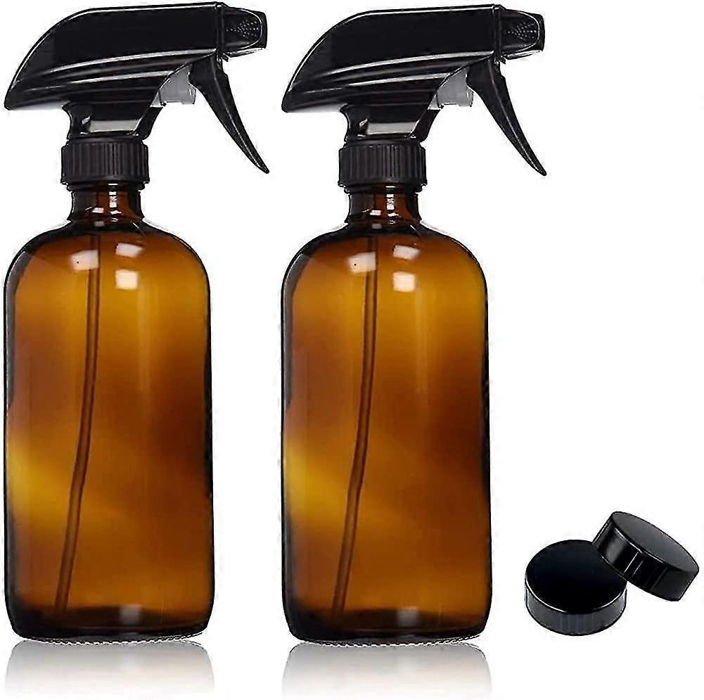 Amber Glass Spray Bottles(250ml/8oz) Empty Refillable Container For Essential