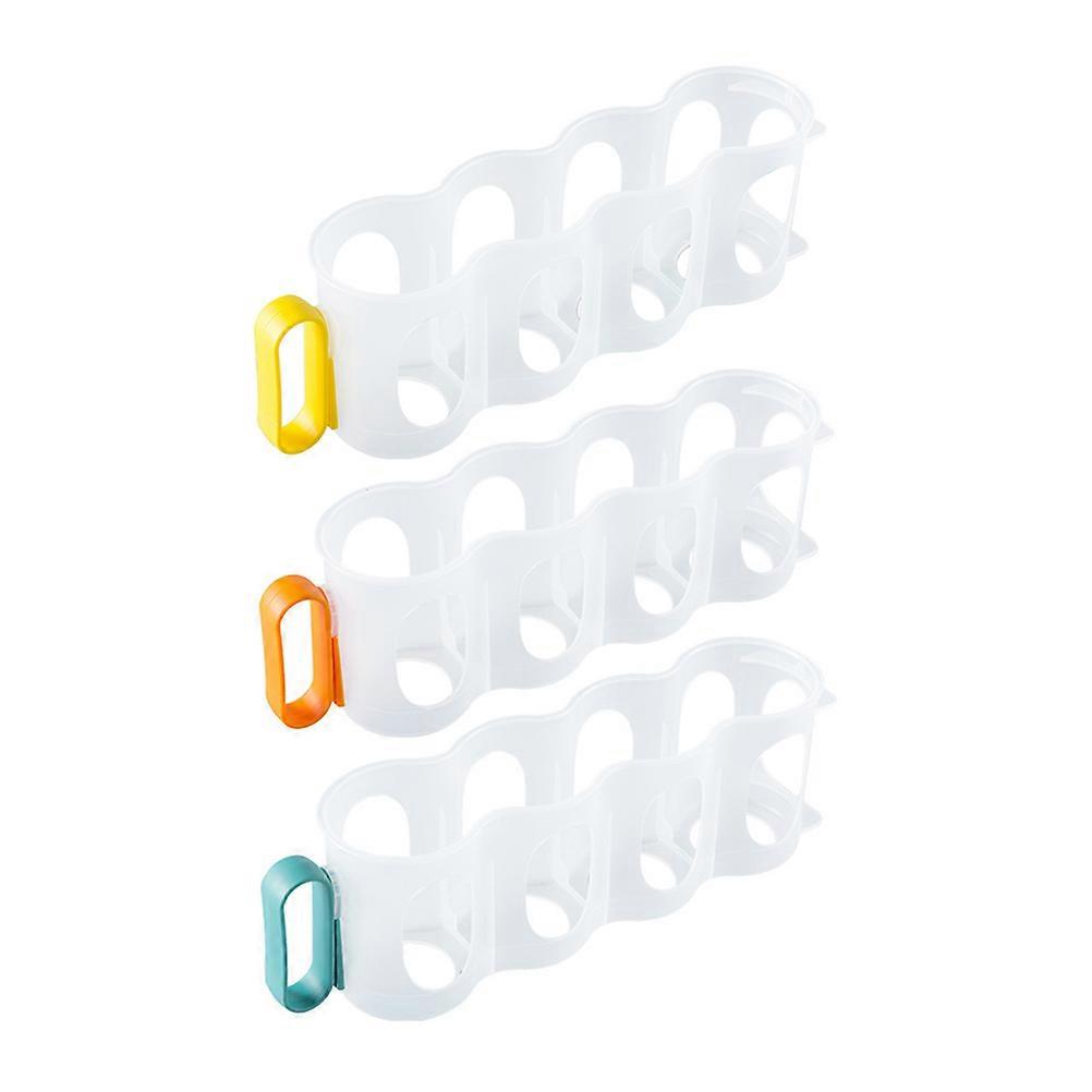3pcs Refrigerator Can Holder Storage Box Multi Use Space Saving Soda Dispenser Organizer for Kitchen, Bar, Cafe – Random Color