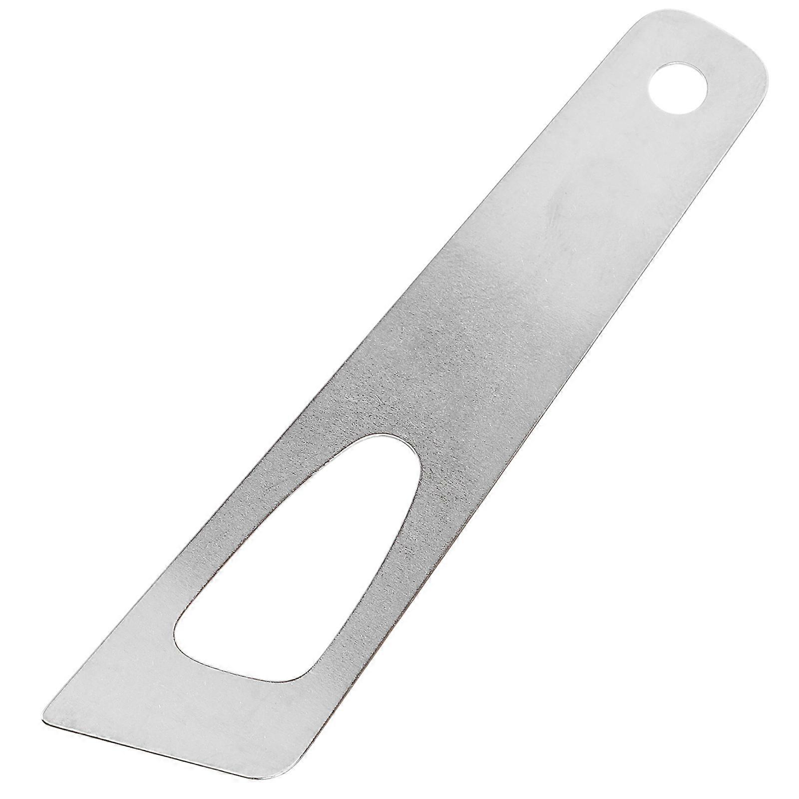 Silver Glue Smears Plate Flat Shape Spread Glue Leather Craft 1Set