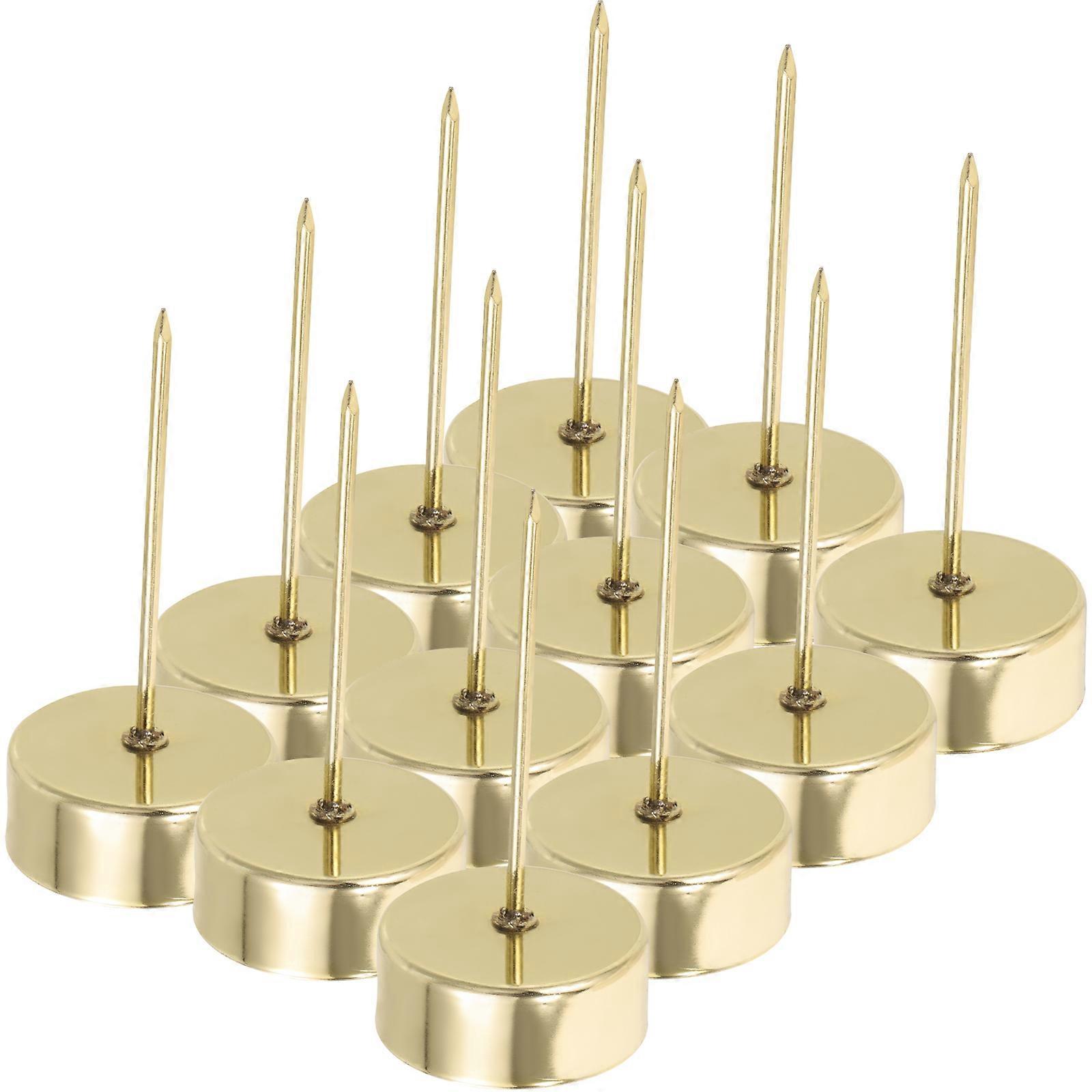 12pcs Candle Holders with Spike for Tabletop Christmas Decor – Lightweight, Reusable, Elegant Cup Design for Festive Ambiance and Secure Fixing