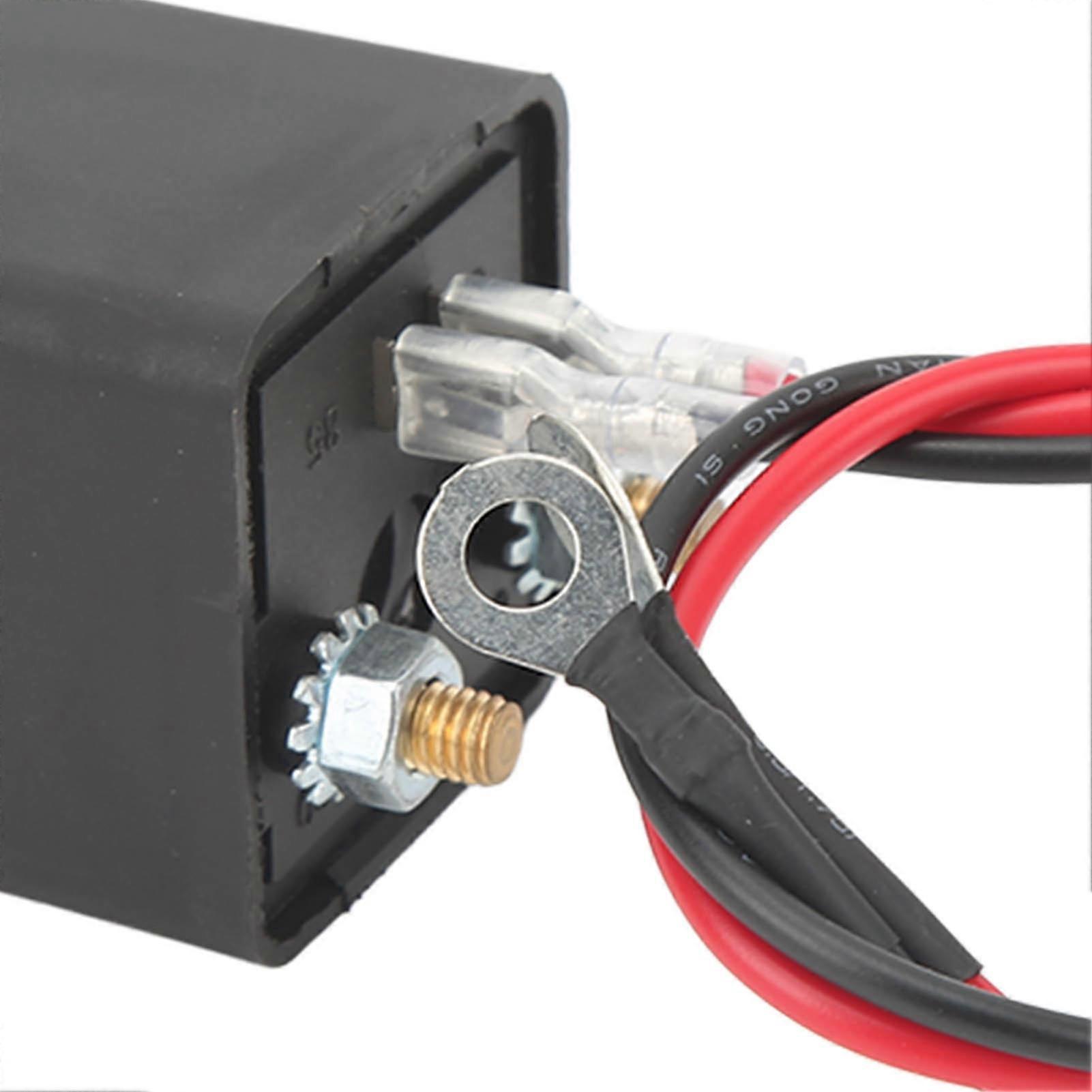 Car Battery Disconnect Switch, Power Cut Off Kill Switch with Remote Control, Copper Terminal for Automotive 12V 120A