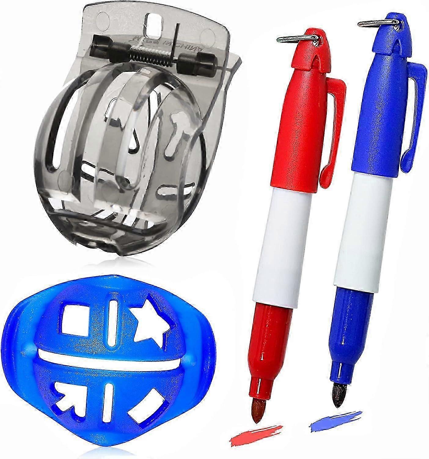 Golf Ball Markers (2-Pack) with Alignment Kits