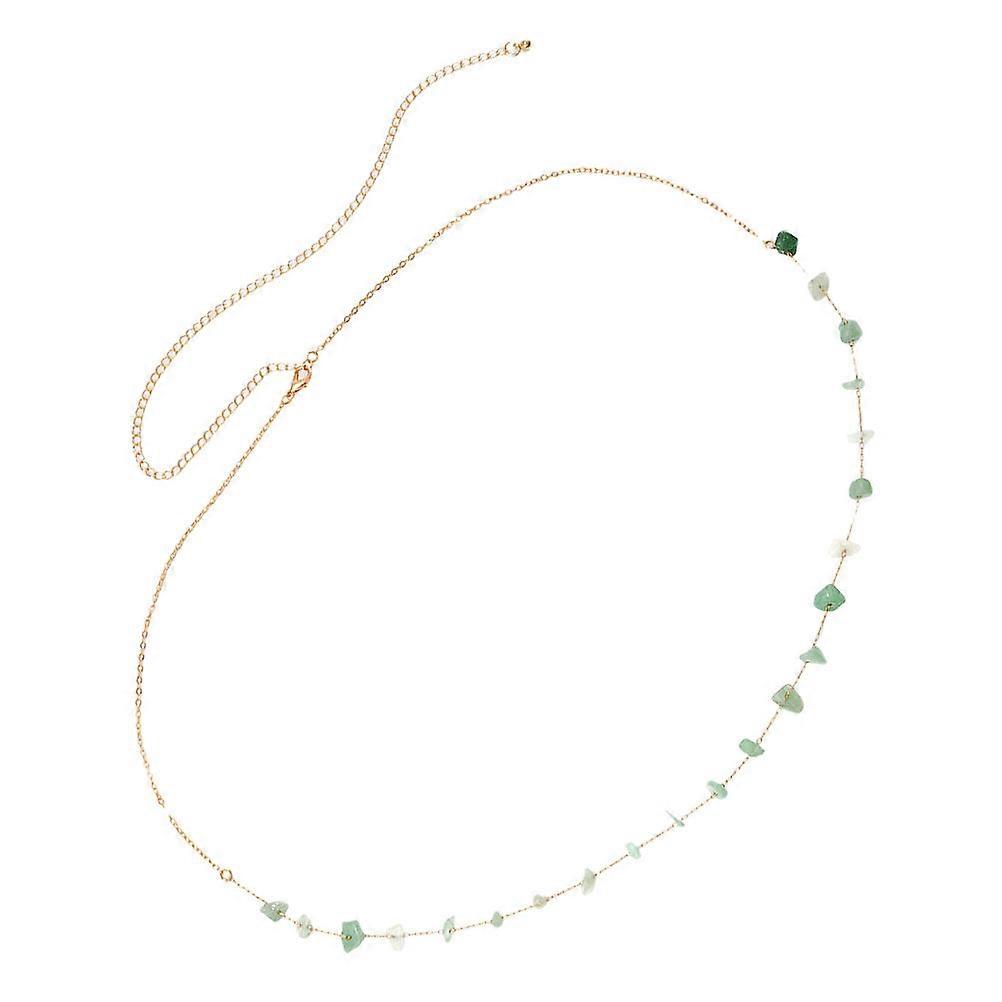 調節可能なウエストチェーンボディジュエリービキニビーチウェア93x0.7cm装飾1セットのためのゴールドエスニックスタイル