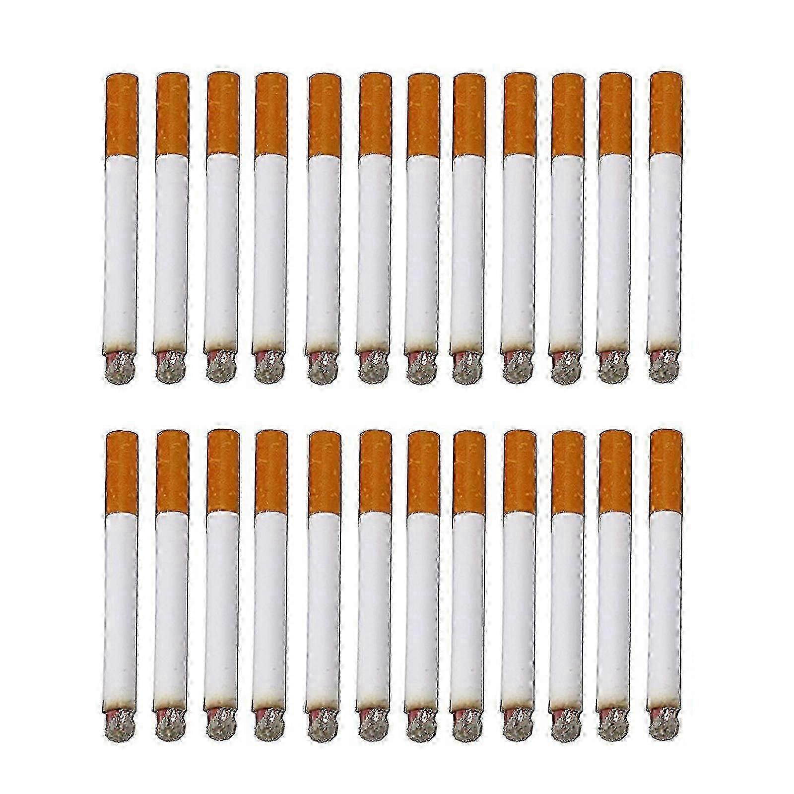 fake lit cigarette 2/24/60pcs Fake Lit Cigarettes, Realistic Look Fake Cigarettes Funny Bag  Gift Play Trick Joke Blow Smoke