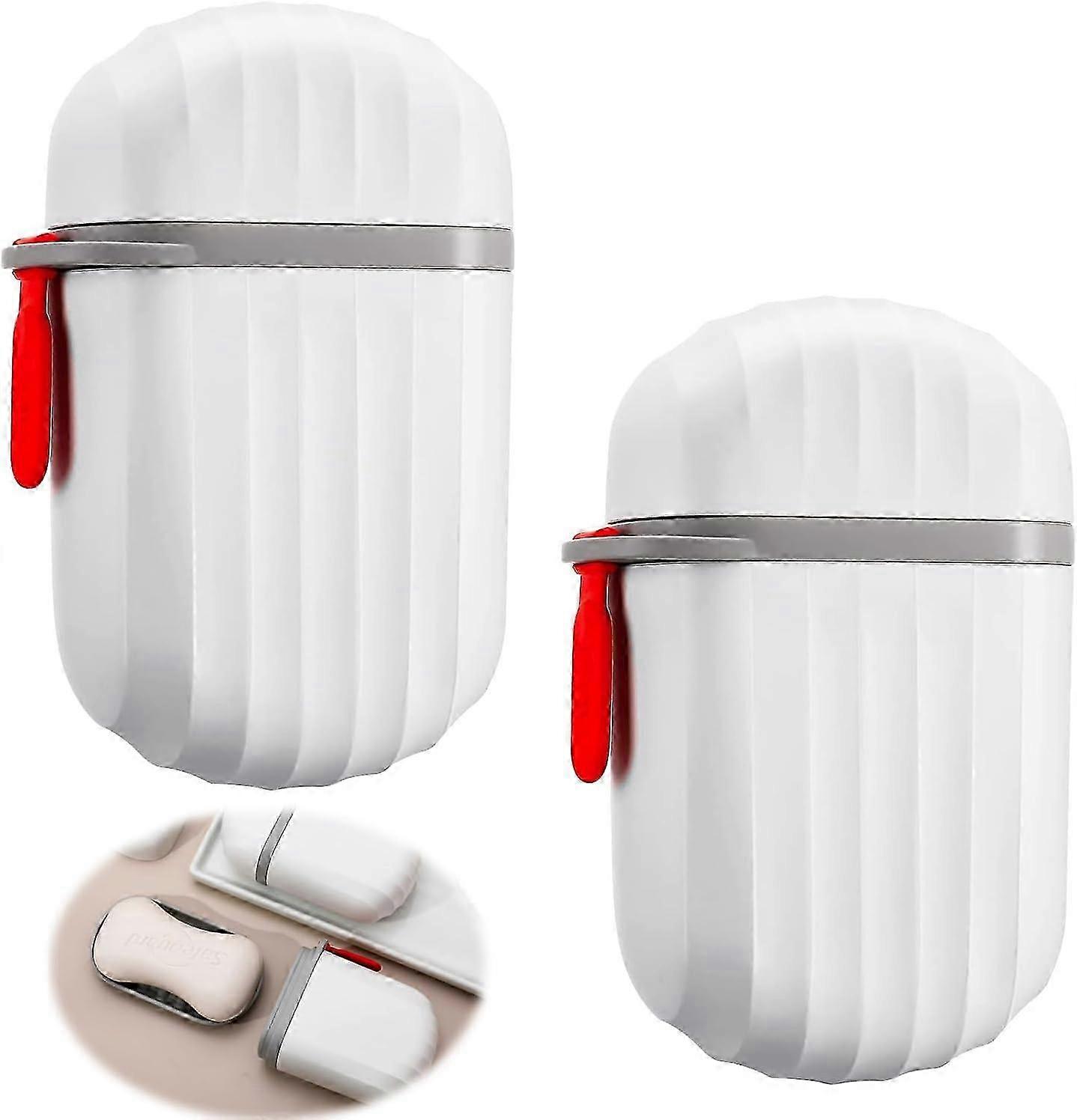 2 Pcs Leak-Proof Travel Soap Dishes