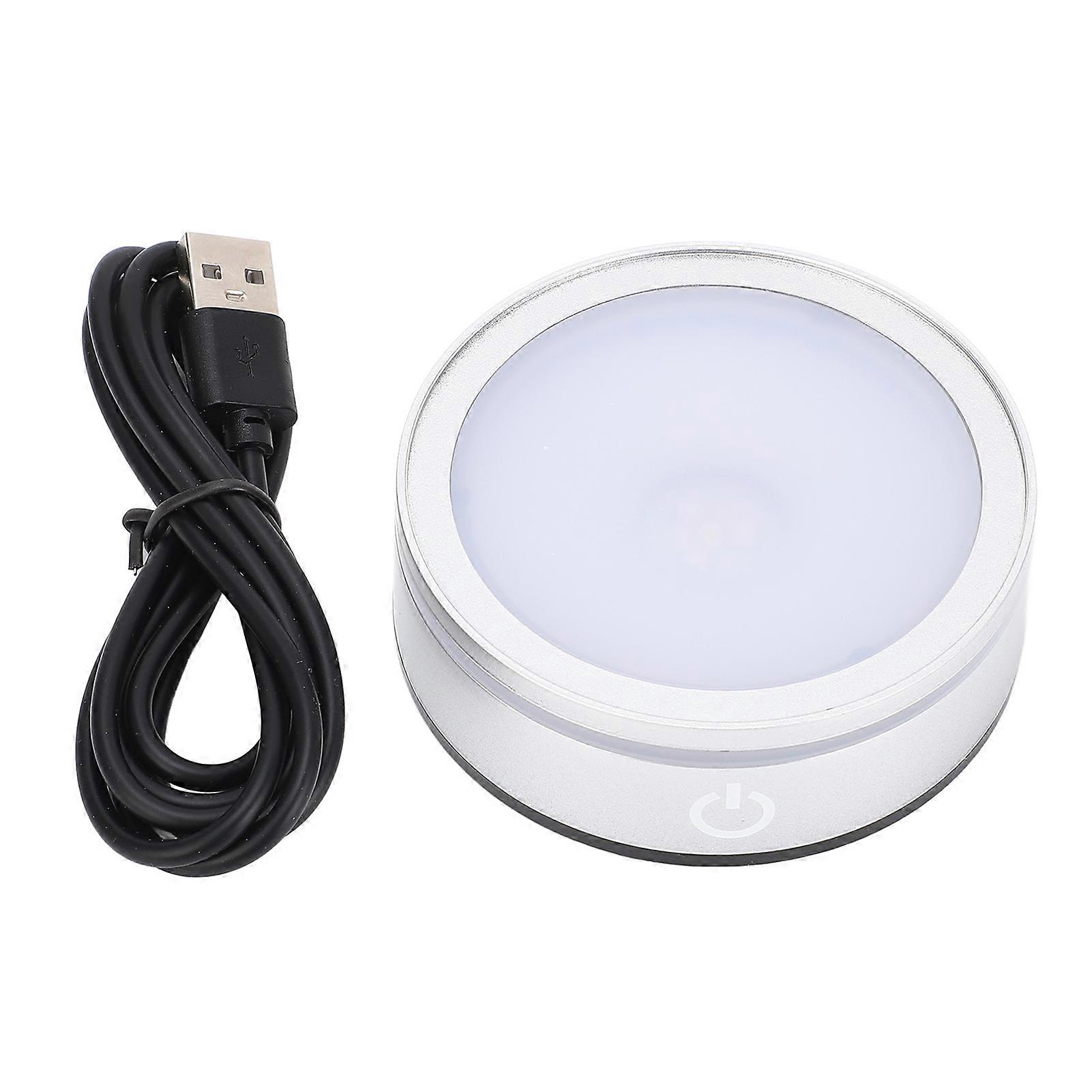 Multi-mode touch LED light base for glass and crystal sculptures