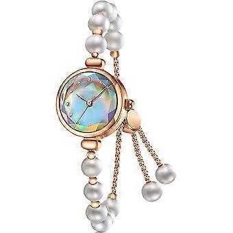 Elegant Pearl Women's Dress Watch Fashion Round Dial Analog Quartz Gift Watch