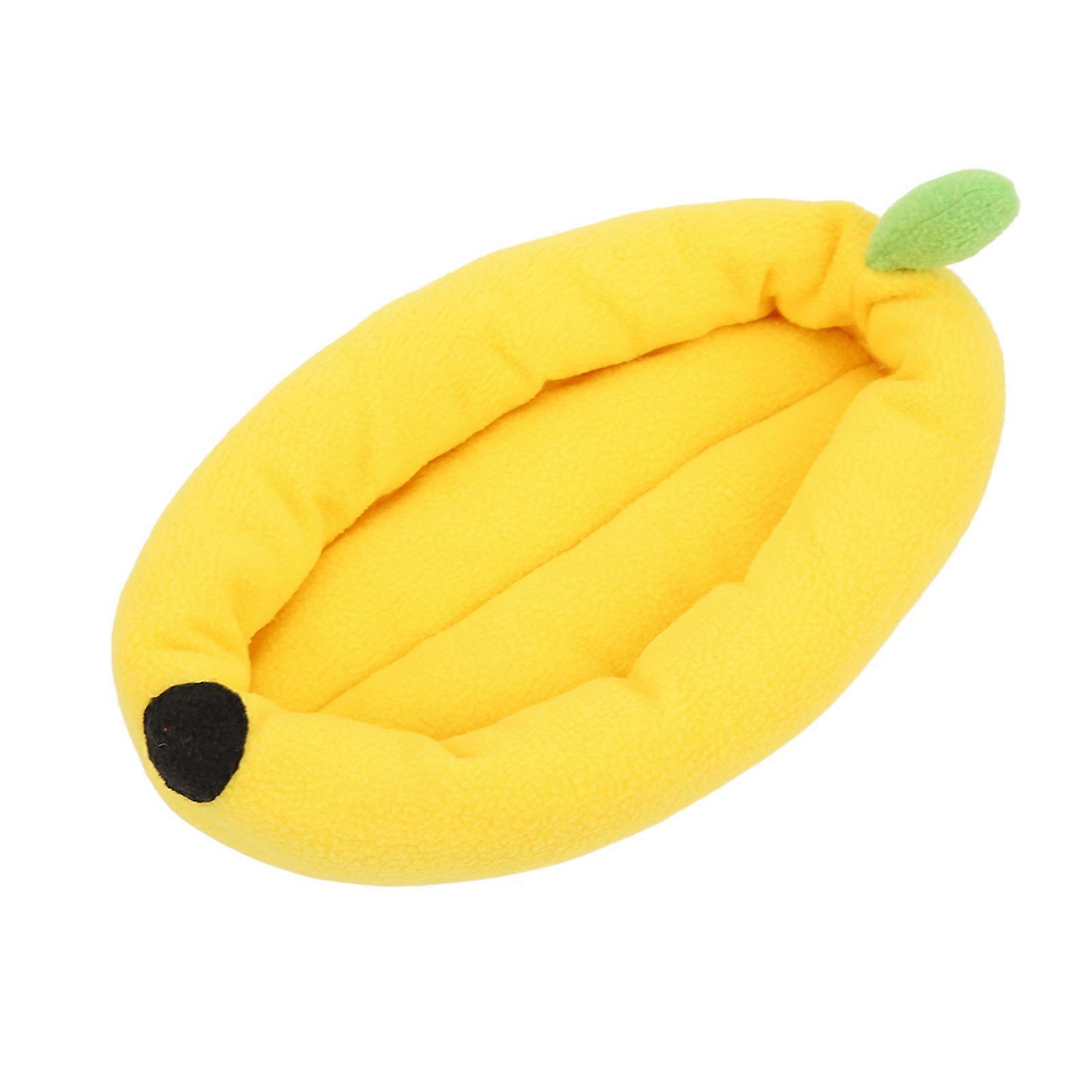 Hamster Warm Nest Soft Cute Banana Small Pet Cotton Sofa Bed for Guinea Pig Sugar Glider