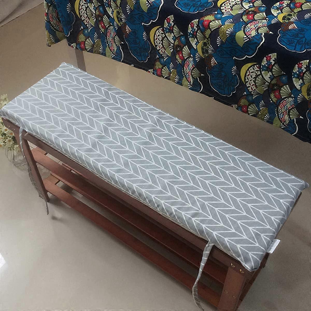 Outdoor bank cushion for 3seater, thick padding for garden bench or swing, 140 cm length 140*35*4cm