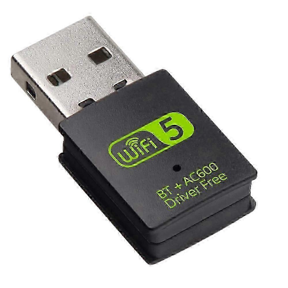 Dual Band Wireless USB WiFi Bluetooth Adapter, 600Mbps External Receiver for PC