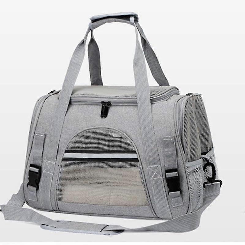Wahre Katzenliebe™ Robust Transport Bag for Cats (Regular, Gray)