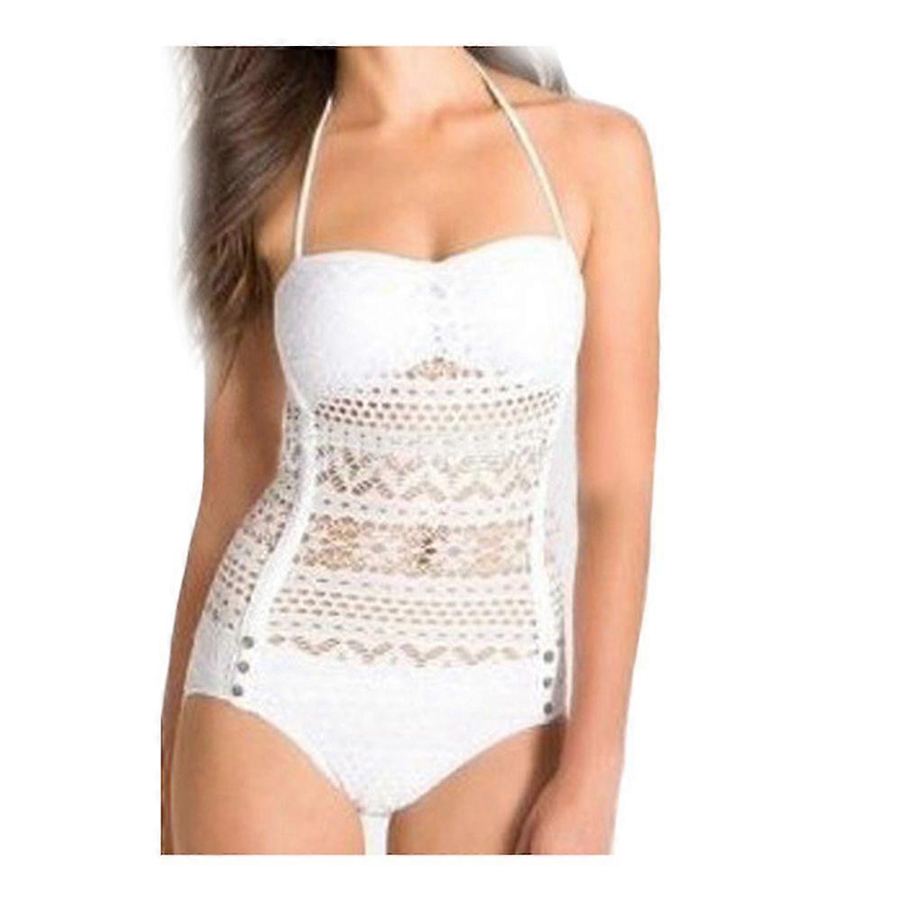 One Piece Cutout Mesh Swimsuit