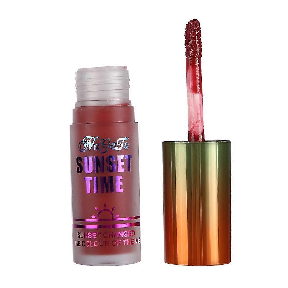 Matte Lip Gloss Non-Sticky Moisturizing Long Lasting Lip Makeup Cosmetics Tool(5#Memory )