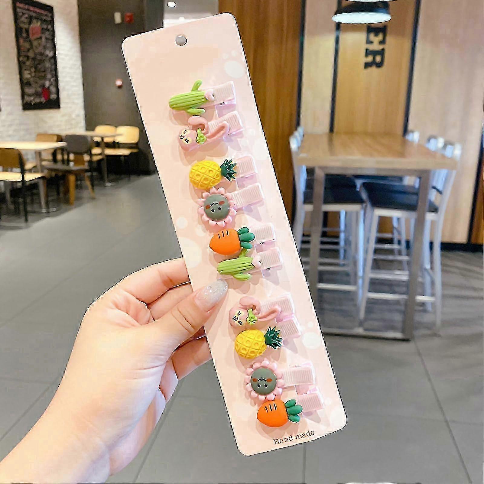 Mignon dessin animé bébé pince à cheveux épingle Barrette anti-chute portable pour Noël et cadeaux d’anniversaire Type 1