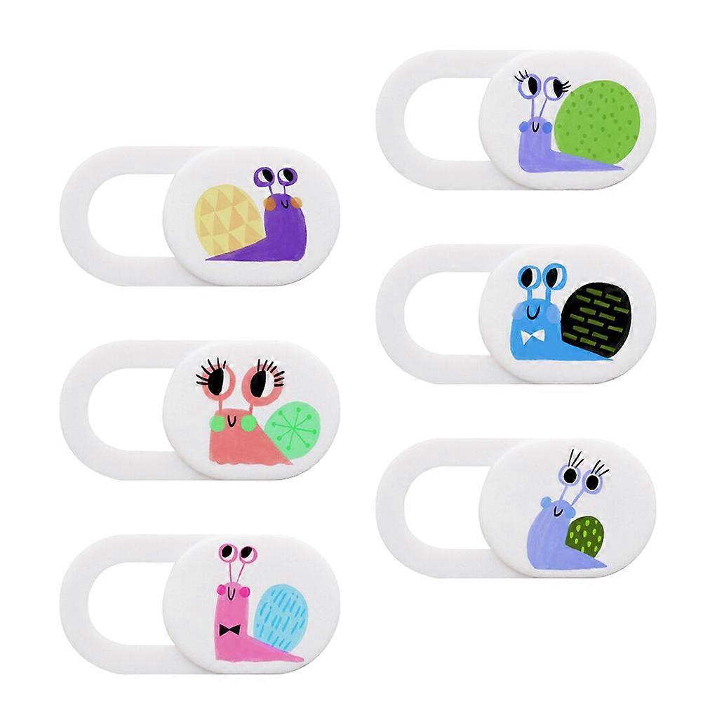 Camera Shield Cover Webcam Privacy Lens Protector General Users 1.90X0.70X0.10cm/0.75X0.28X0.04in 6Pcs