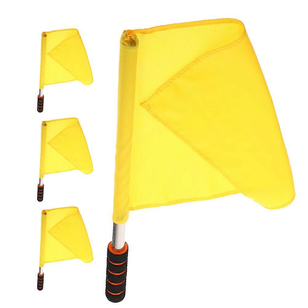 Rally Flag Portable Small Flags Sports Events Direction Simple Colors Design Polyester 4Pcs