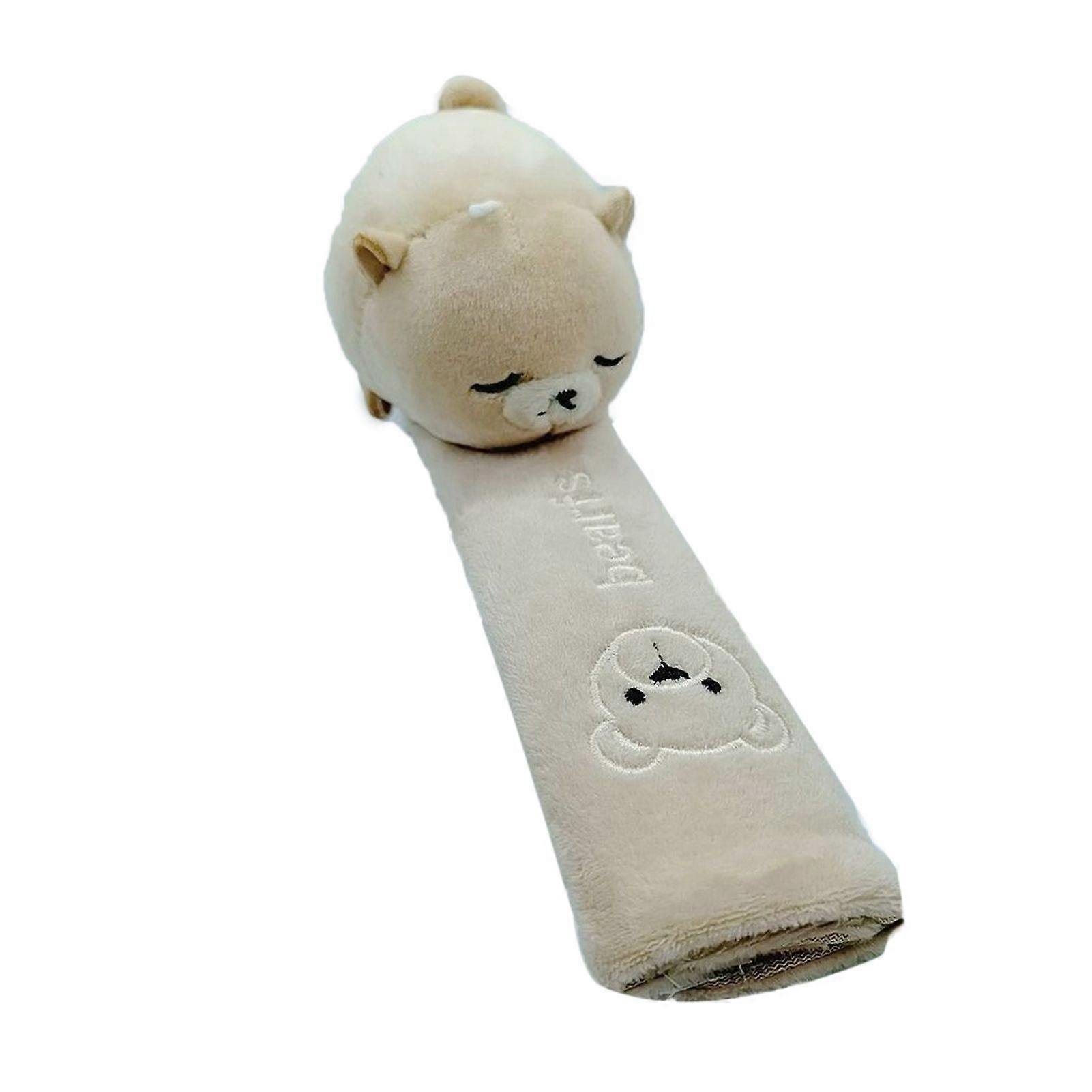 23cmかわいい漫画の車のシートベルトショルダーパッドSoftぬいぐるみ安全ベルトクッションカバーAutoSleepyベア用