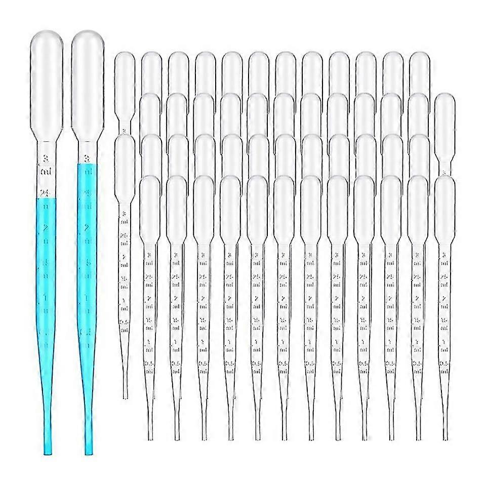For 1000 Pcs 3ml Plastic Transfer Pipettes Disposable Graduated Pipettes