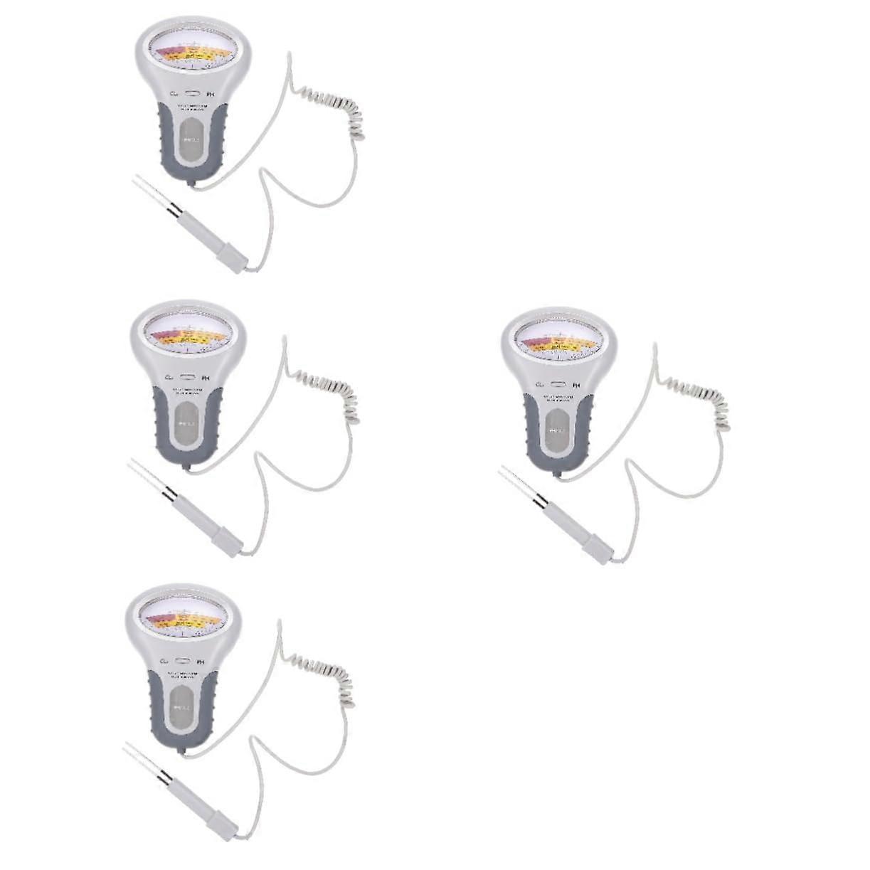 Pack of 4 Digital pH Tester for Aquariums Pool Water Quality Meter ABS