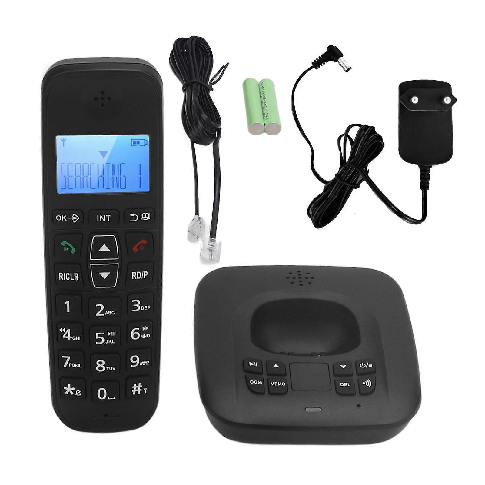 Cordless Phone with Answering Machine, Call Blocking, LCD Display, Expandable to 5 Handsets