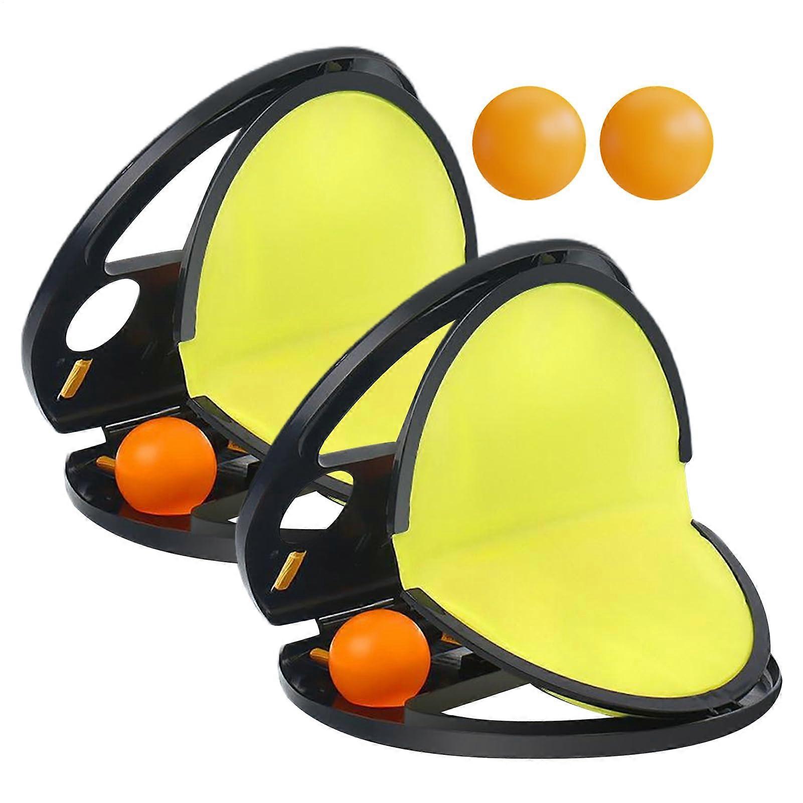 Toss and Catch Ball Set - Interactive Catch Game for 2 Players, Outdoor Fine Motor Skills Activity for Kids and Adults