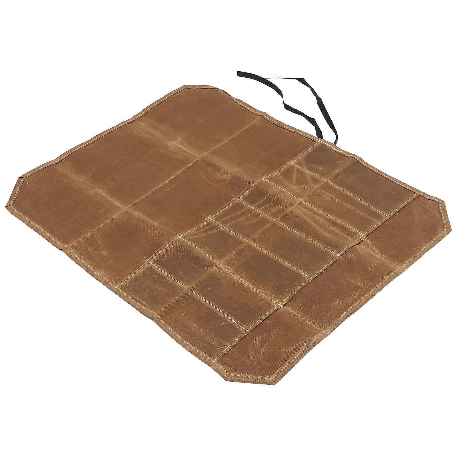 Chef Tool Roll Bag Canvas Storage Pouch Use Portable Design 22×16.5×0.4in 1Pcs