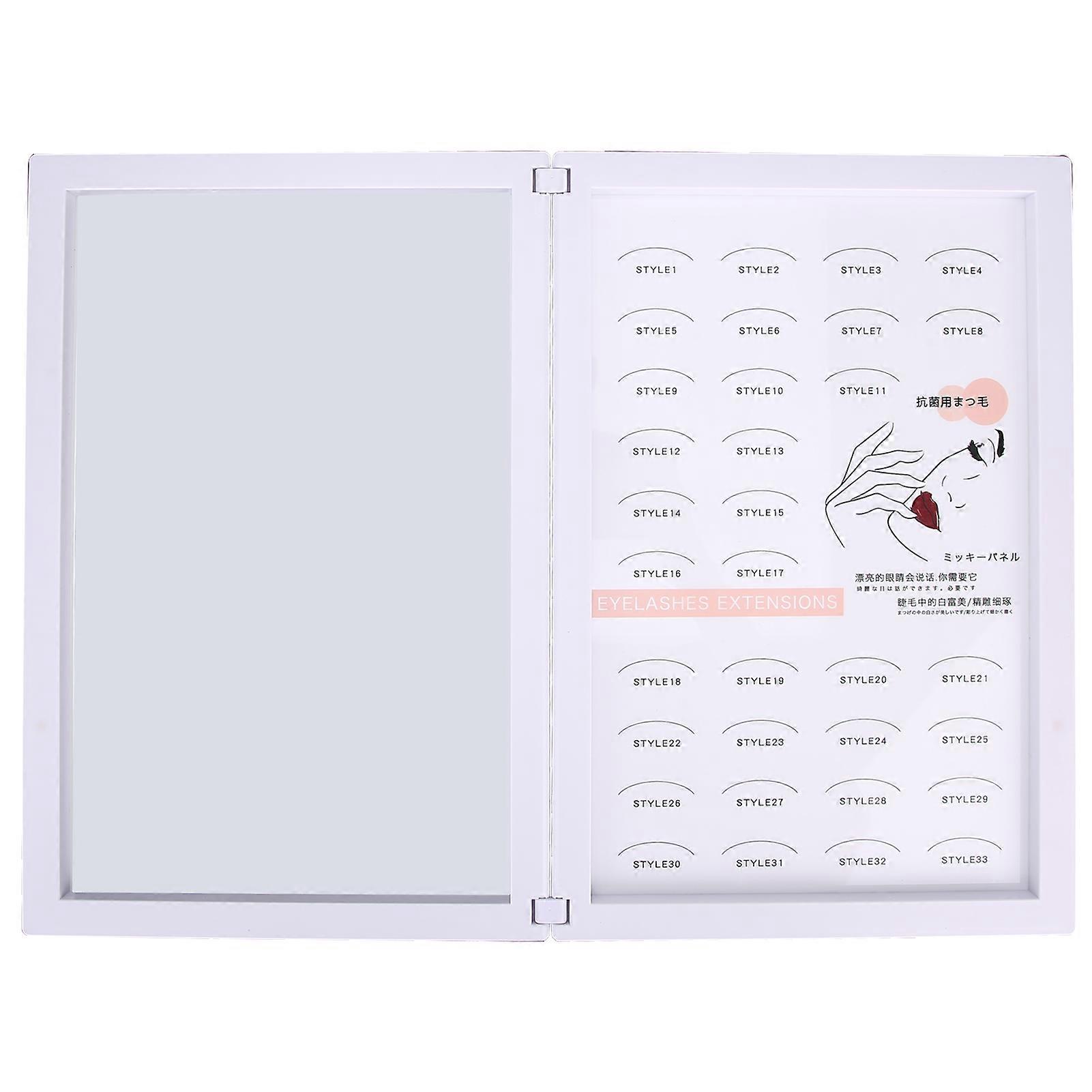 Plastic Eyelash Storage Book Fake Eyelashes Container Case False Eyelash Display Catalog