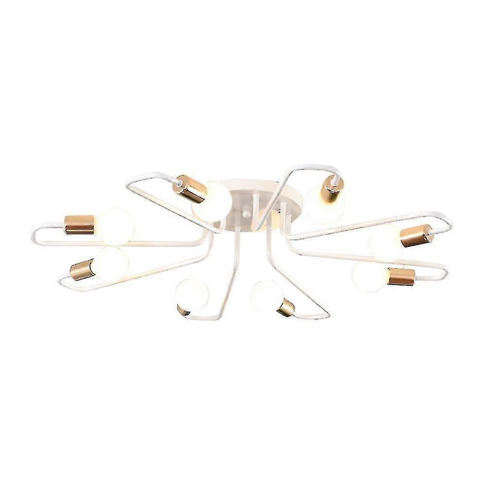 72cm Elbow Ceiling Light 220vled E27 6 Heads White Gold