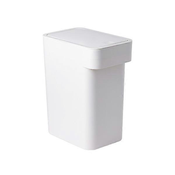 Plastic trash can, long cylindrical press type large