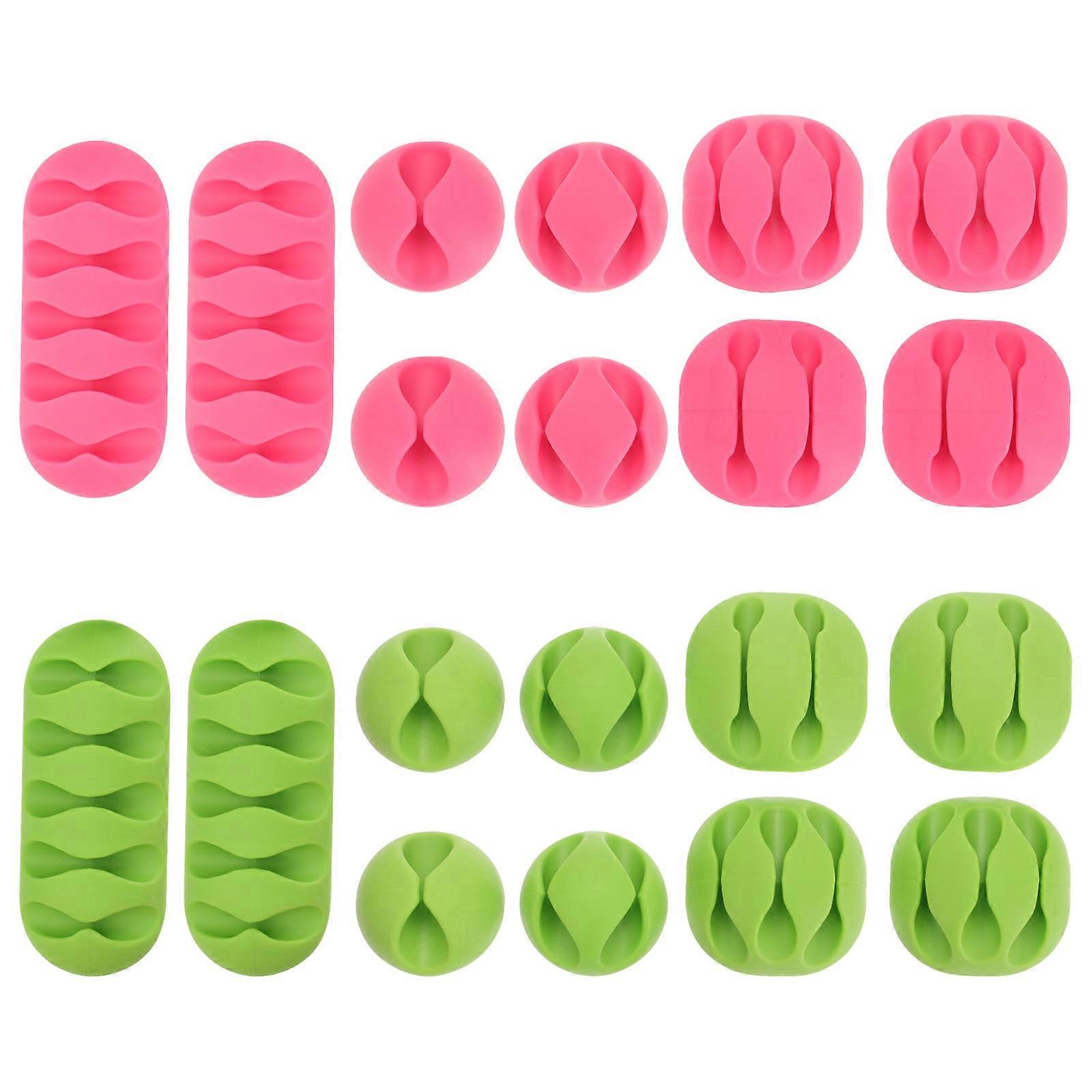 Cable Management Self Adhesive Cord Clips for Organizing with Strong Adhesiveness TPR Assorted Color