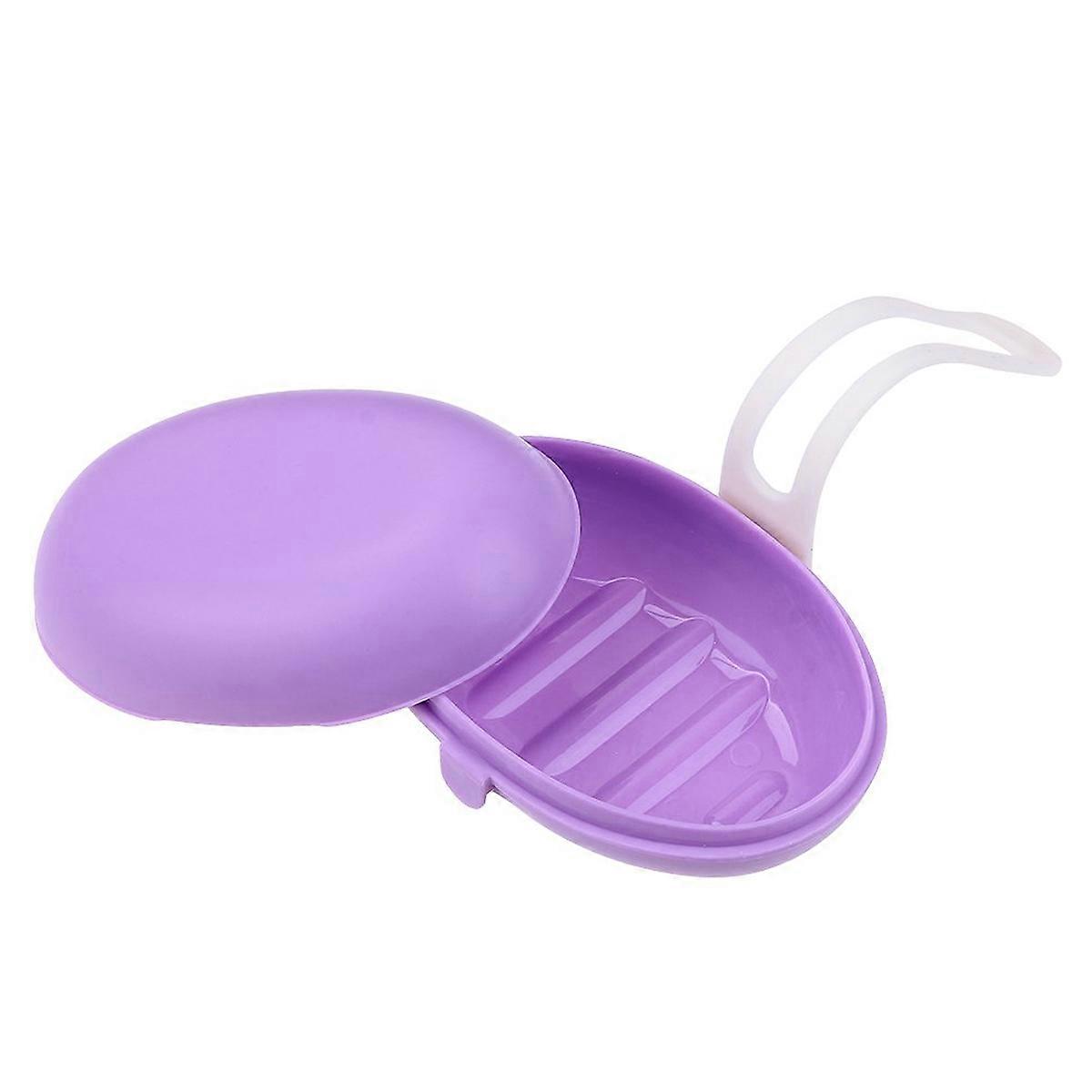 Silicone Soap Case Waterproof Rectangular Design Anti Slip Removable Lid Outdoor Travel Use 1Set