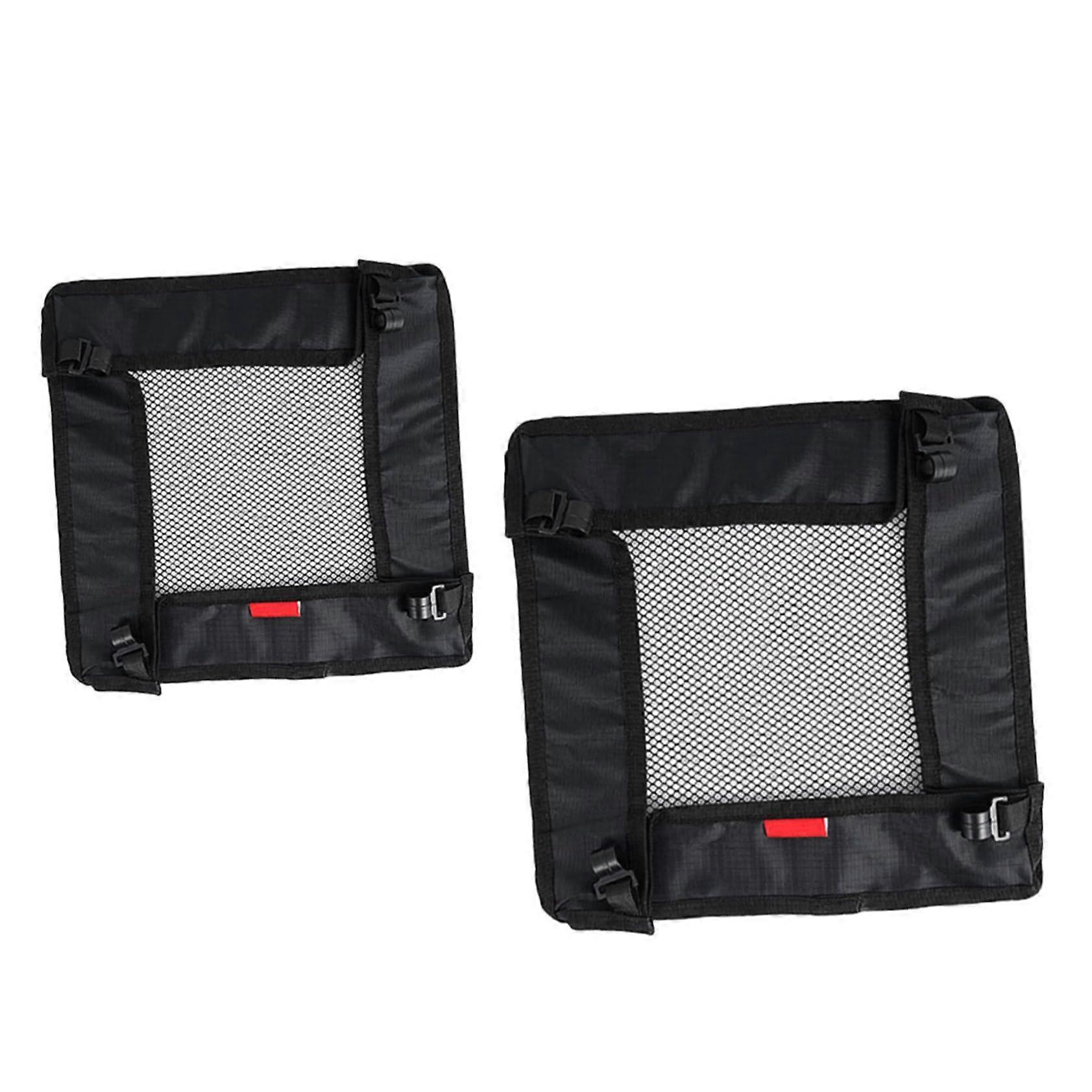 2 Pack Hanging Net Bags for Folding Tables - Lightweight Storage Pouches with Protective Edges for Camping and Outdoor Use