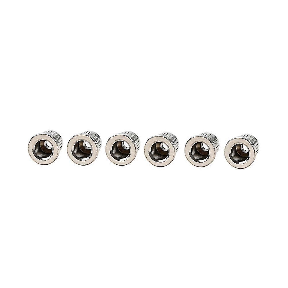 Guitar Accessories Metal Mounting Ferrules For Guitar Lovers And Players 6Pcs