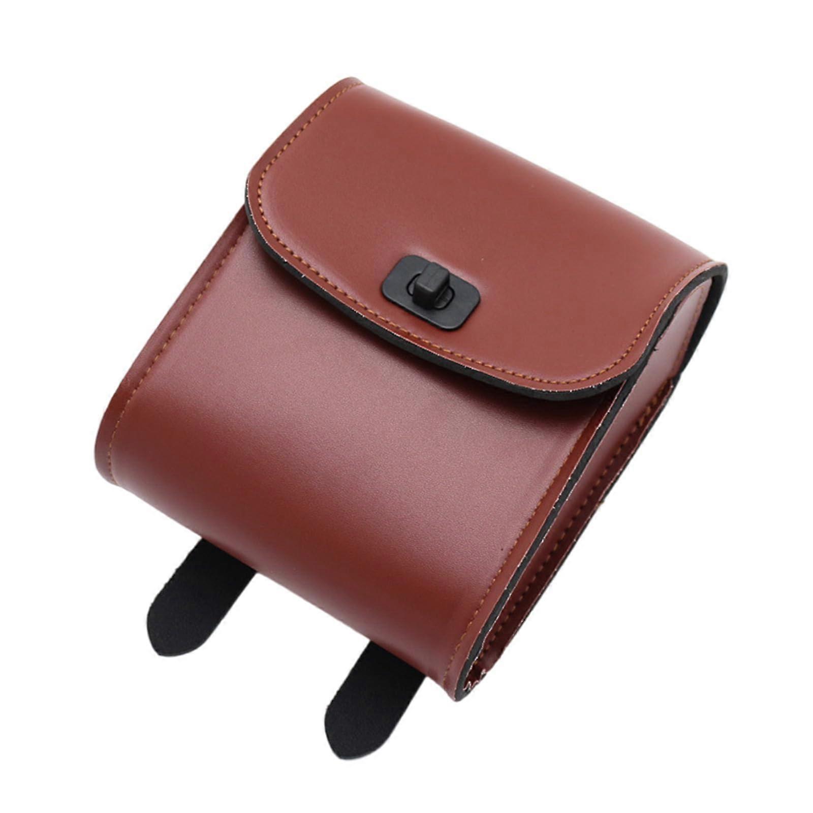 Bike Frame Bag, Portable Multifunctional Vintage Tool Bag for Bike Accessories, Waterproof, Black, 3L