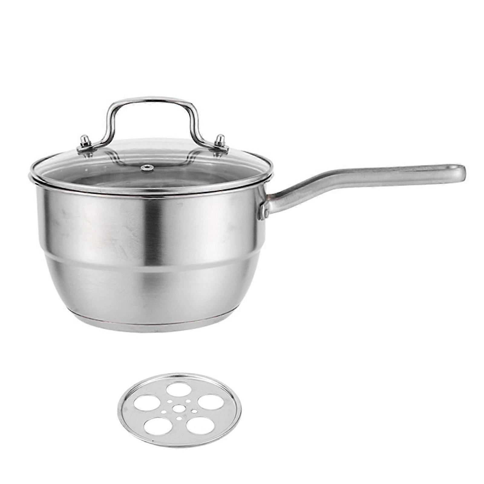 Rustproof Stainless Steel Double Layer Steamer Pot Saucepan With Antislip Handle Design For Multipurpose Cooking Multicolor