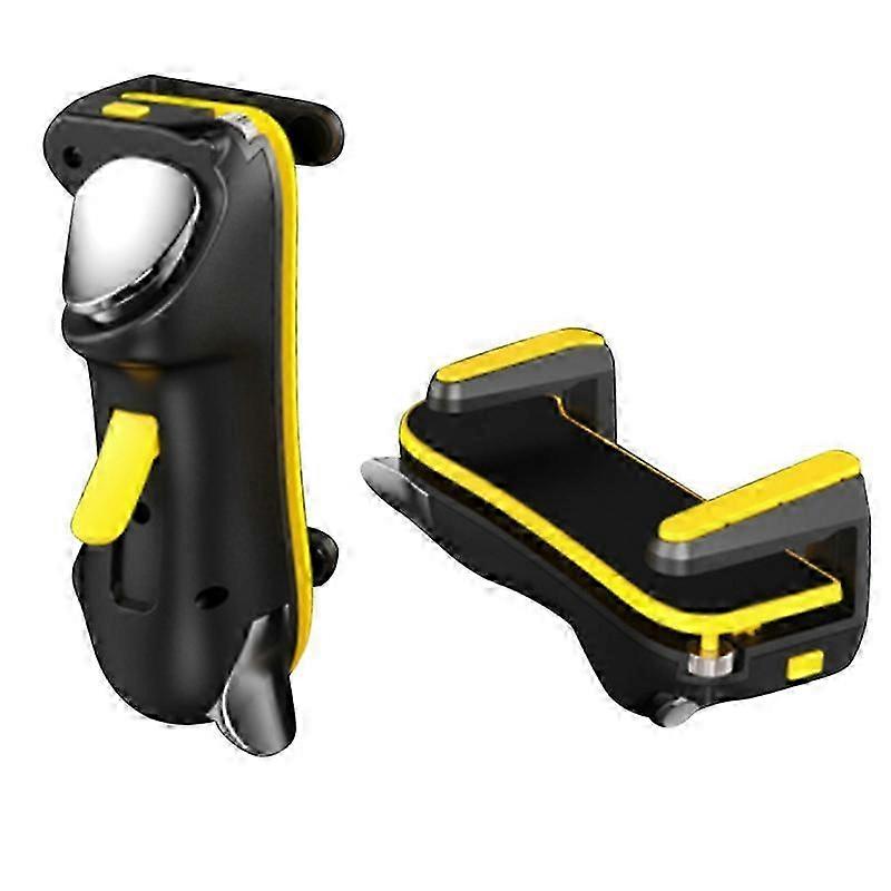 2025 Six Finger for Ipad PUBG Gaming Controller L1 R1 Key Button (Yellow)