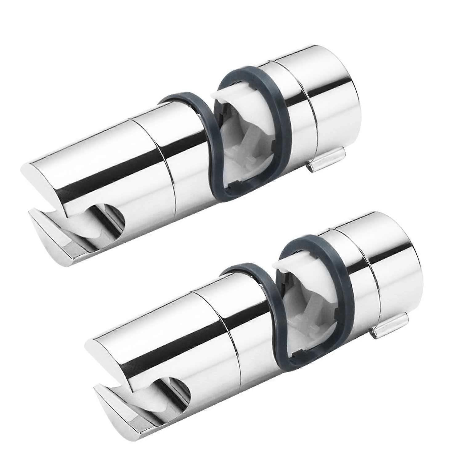Shower Holder 360-Degree Rotatable On Shower Rail - ABS, Chrome-Plated, Fits Standard Rails, Durable Chrome