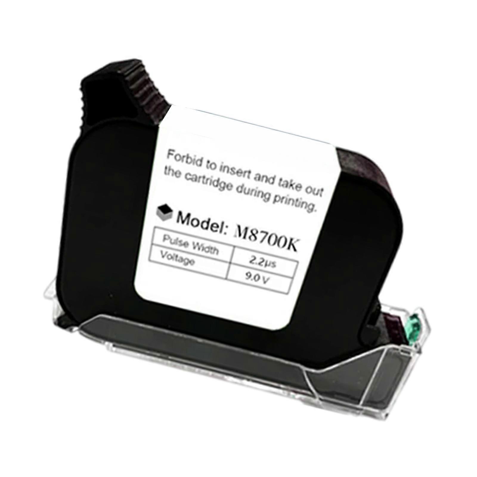 M8700K Quick Dry Ink Cartridge For Handheld Inkjet Printer,Various Surfaces Application, Smooth Black Multicolor