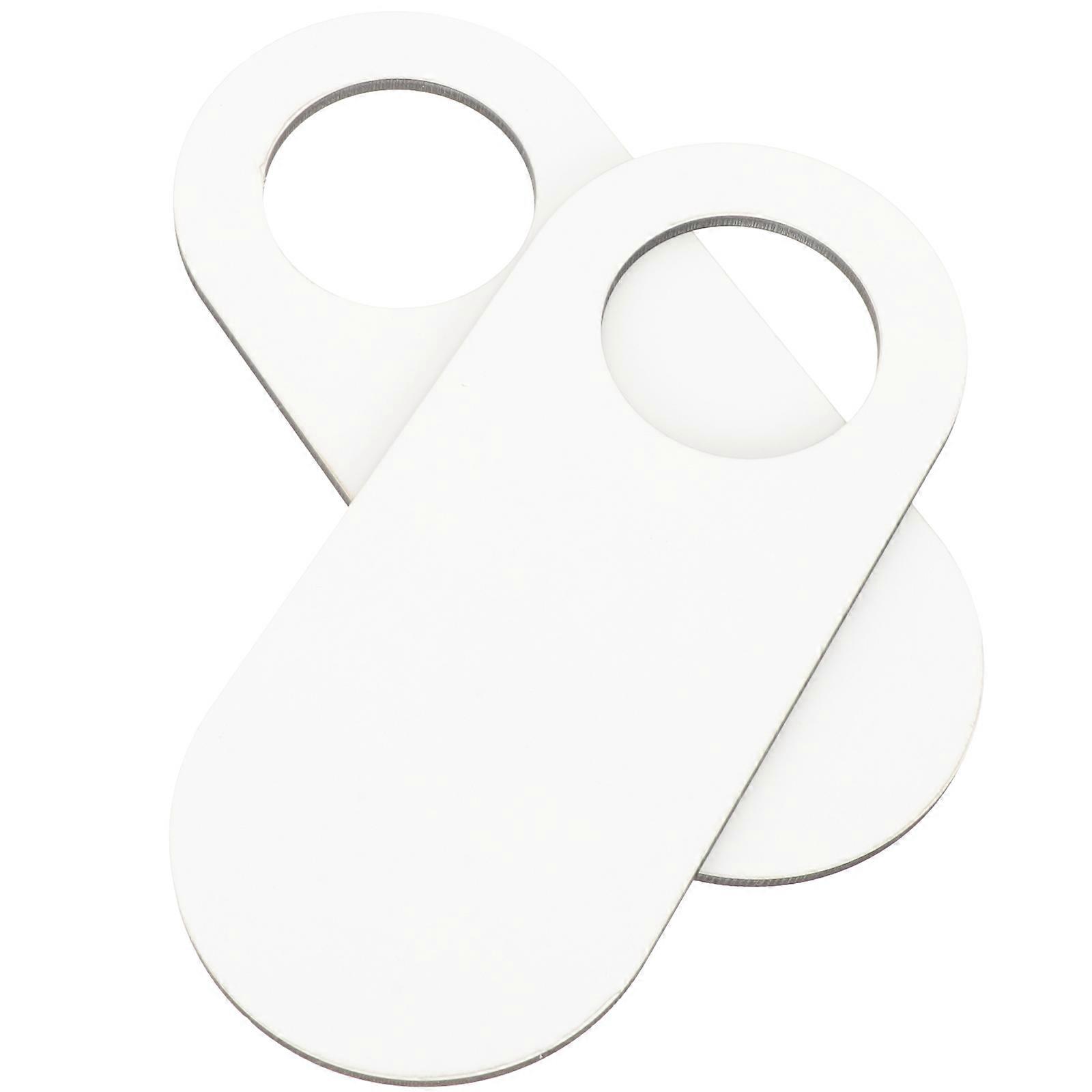 2pcs Unfinished Wood Door Knob Hangers for Crafts, DIY Home Office Decor – Lightweight, Sturdy Wooden Plaques with Smooth Surface for Staining and