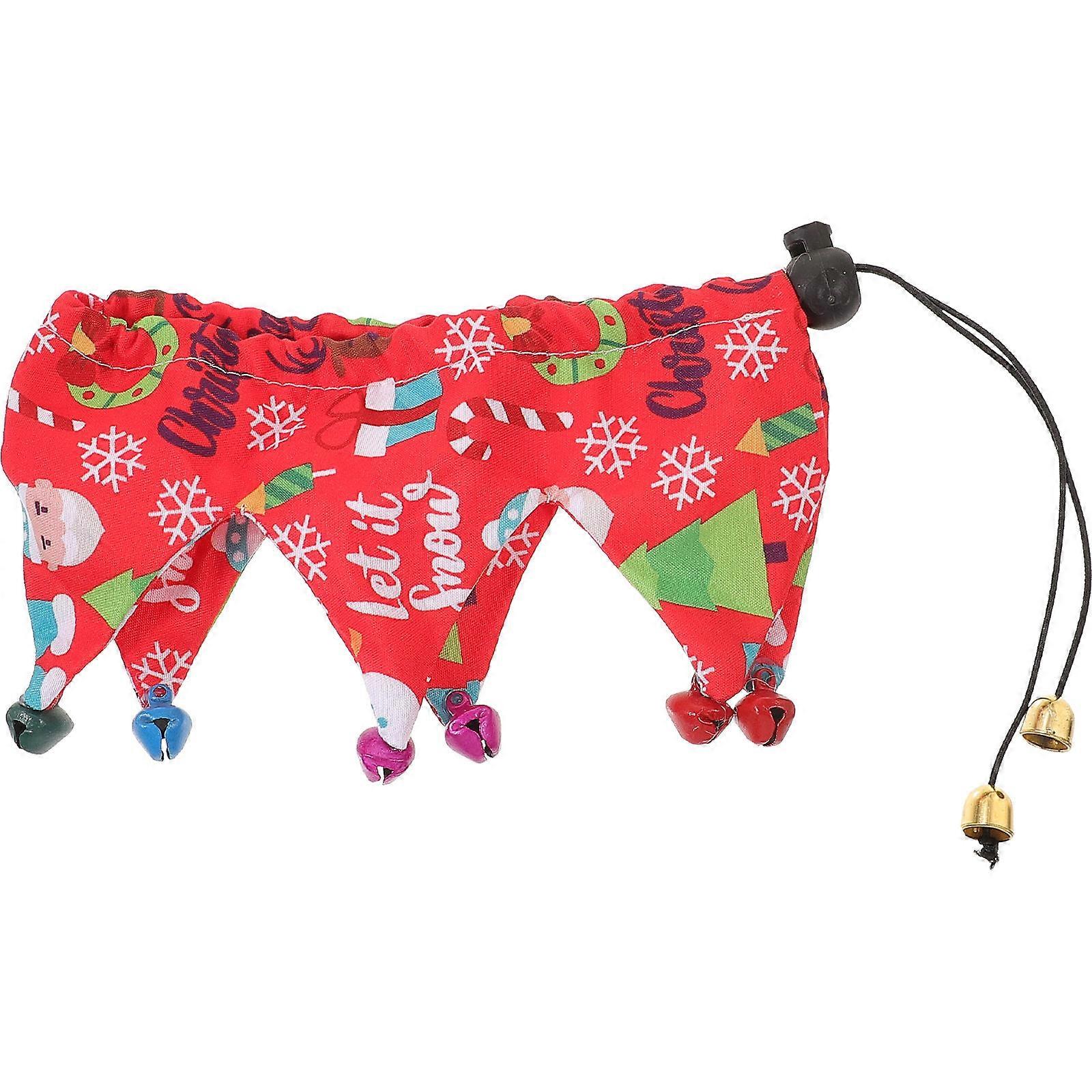Decorative Christmas Cat Neckerchief Collar Safe to Use for 1Set
