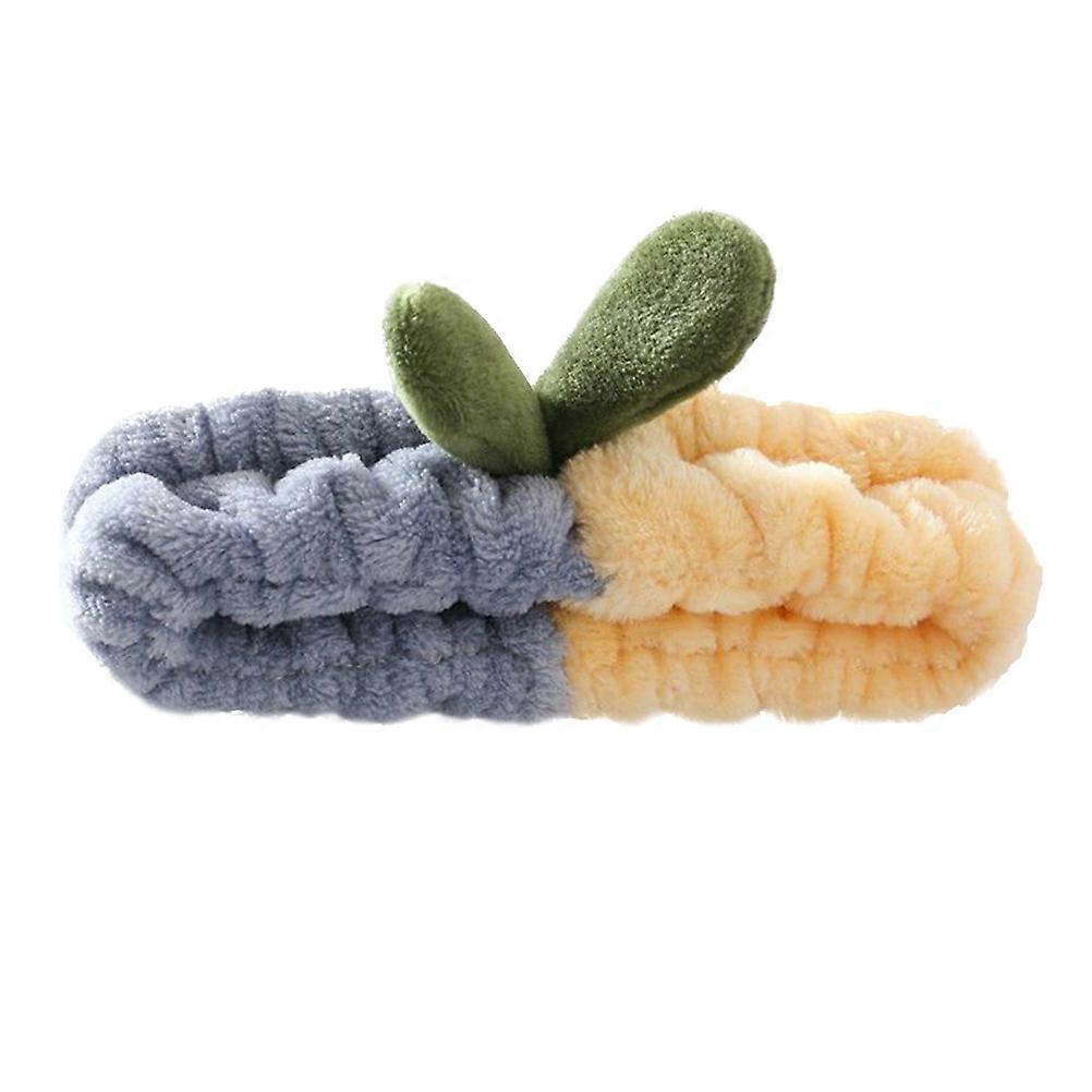 Cute Spa Headband For Women Skincare Routine Round Shape Plush Material 1Set Travel Use