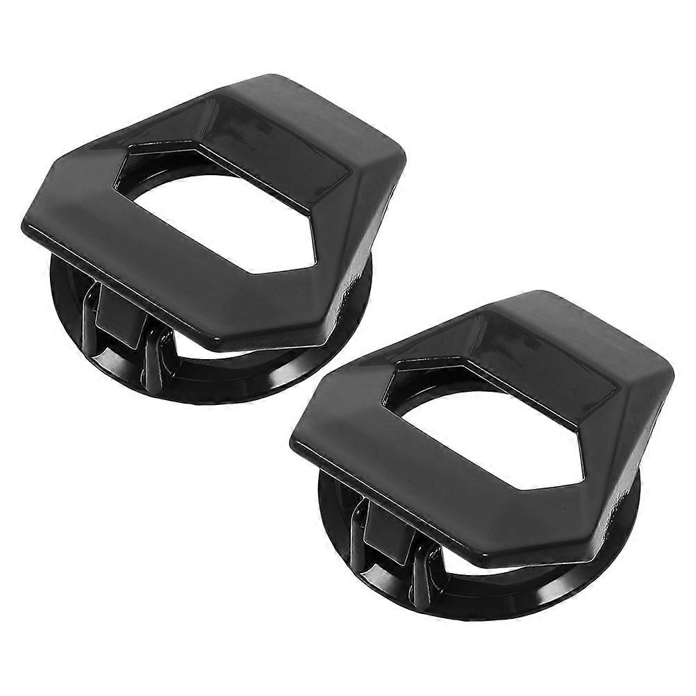 WORGEOUS 2pcs Car Engine Start Button Covers and Ring for Interior Decor and Accessories