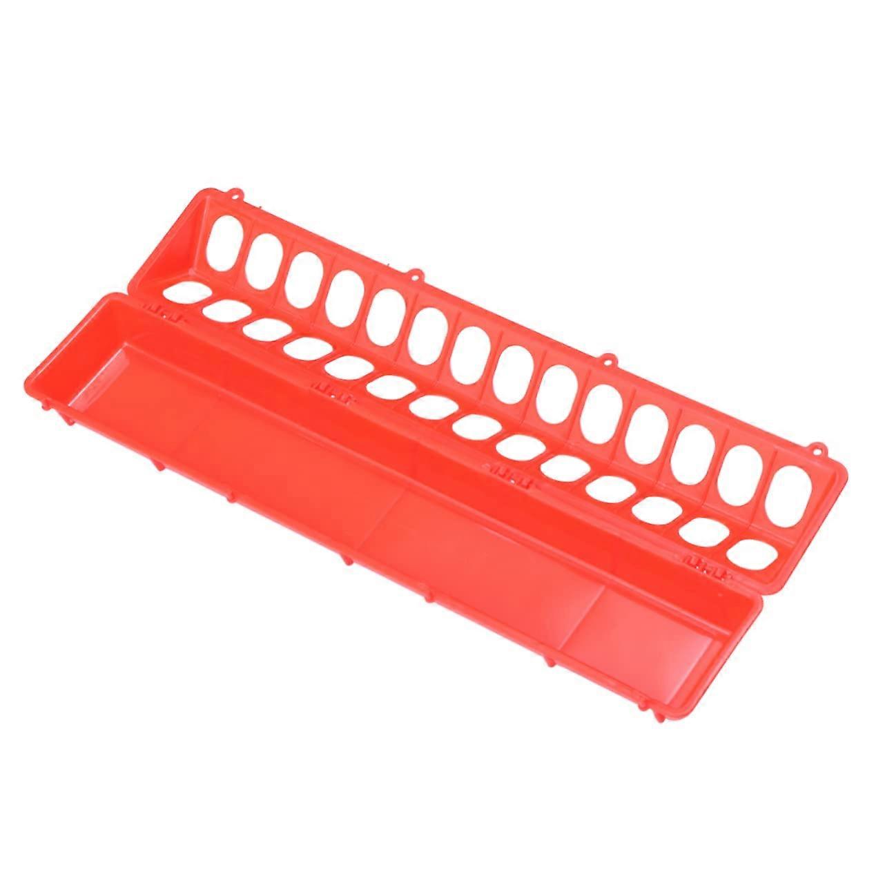 Pigeon Feeding Dish 1 Piece Red Cleaning Bowl for Small Birds Like Parrots and Doves Safe Material for Cages
